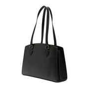 Love Moschino Heart Charm Logo Black Tote Bag