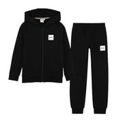 BOSS Kids Logo Patch Black Tracksuit