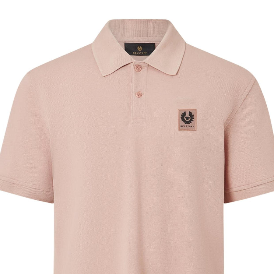 Belstaff Regular Fit Cotton Pique Dusk Pink Polo Shirt