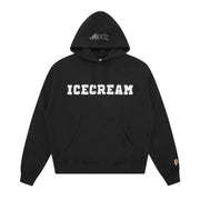 ICECREAM Embellished Logo Black Hoodie