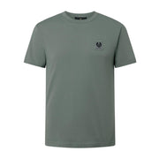 Belstaff Cotton Jersey Patch Logo Atlantic Grey T-Shirts