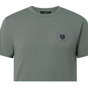 Belstaff Cotton Jersey Patch Logo Atlantic Grey T-Shirts