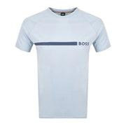 BOSS Printed Logo Light Blue T-Shirt