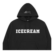 ICECREAM Embellished Logo Black Hoodie
