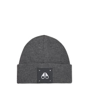 Moose Knuckles Large Logo Cement Grey Beanie