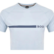 BOSS Printed Logo Light Blue T-Shirt