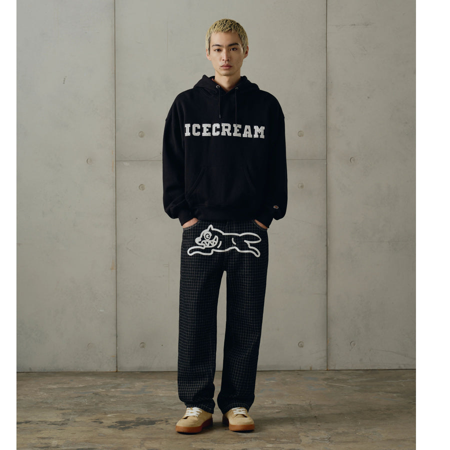 ICECREAM Embellished Logo Black Hoodie