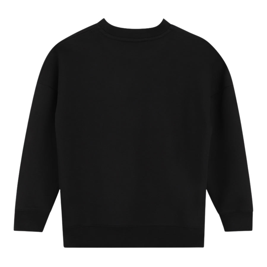 BOSS Kids Logo Patch Cotton Blend Black Sweatshirts
