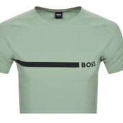 BOSS Printed Logo Light Green T-Shirt