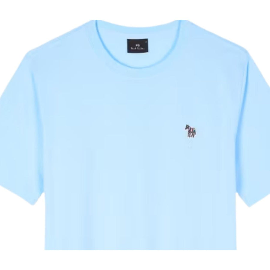 Paul Smith Regular Fit Zebra Logo Pale Blue T-Shirt