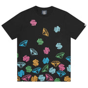 Billionaire Boys Club Diamonds & Dollars Jumble Black T-Shirt