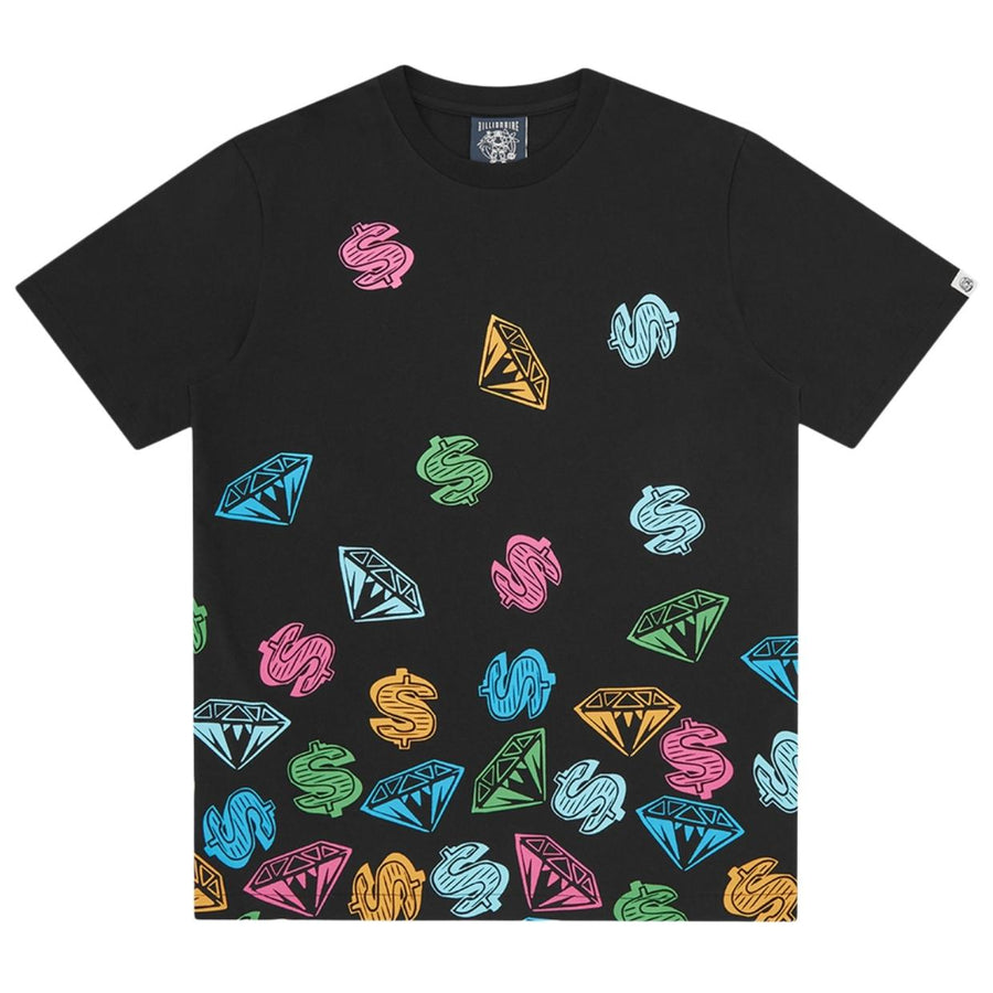 Billionaire Boys Club Diamonds & Dollars Jumble Black T-Shirt