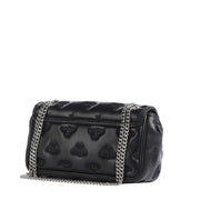 Vivienne Westwood Embossed All-Over Black Chain Crossbody Purse