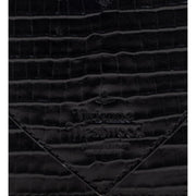 Vivienne Westwood Black Croc Heart Card Holder