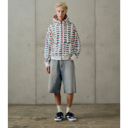 ICECREAM Repeat Running Dog White Zip Hoodie