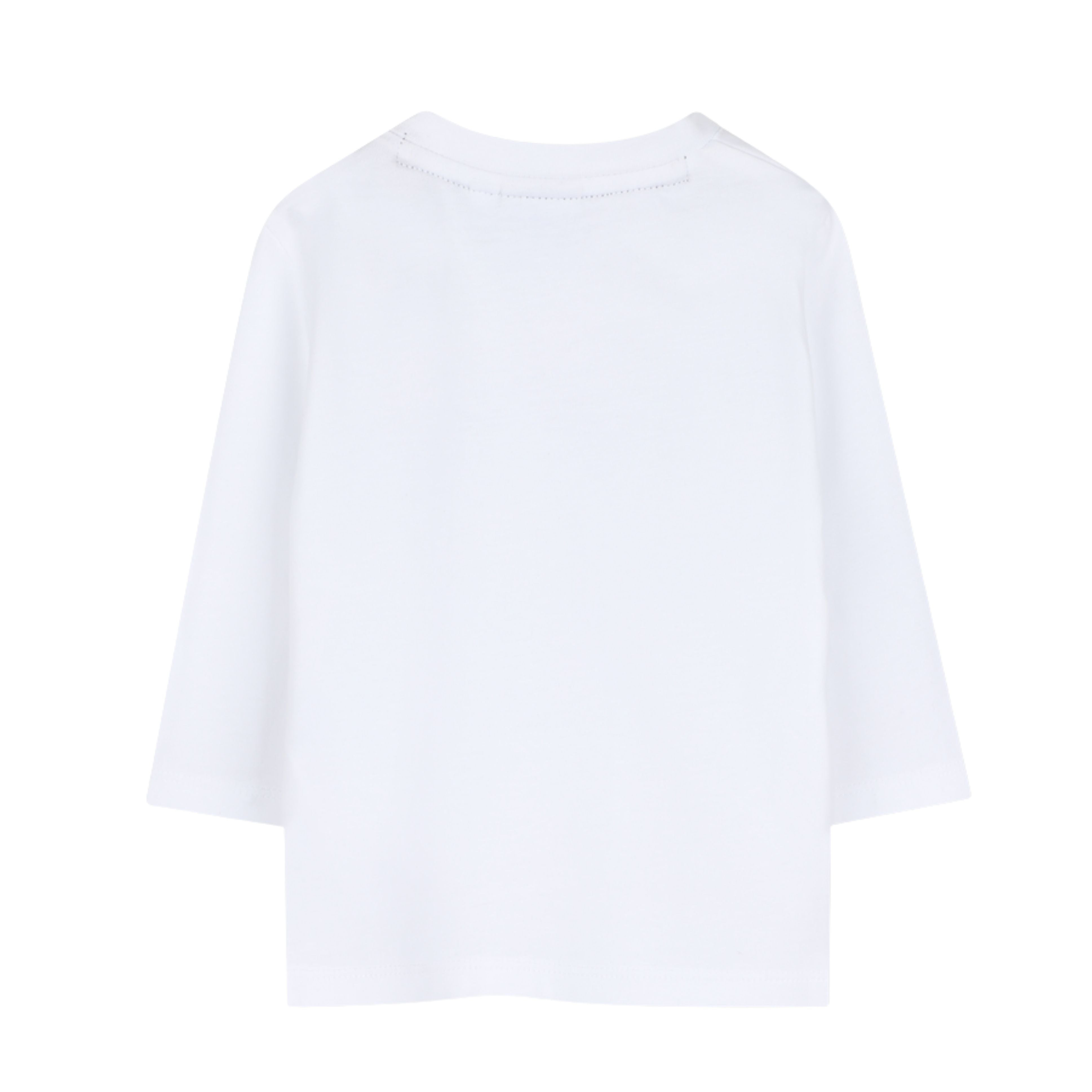BOSS Baby Logo Print Long Sleeve White T-Shirt