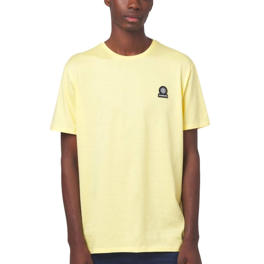 Sandbanks Logo Badge Slim Fit Light Yellow T-Shirt