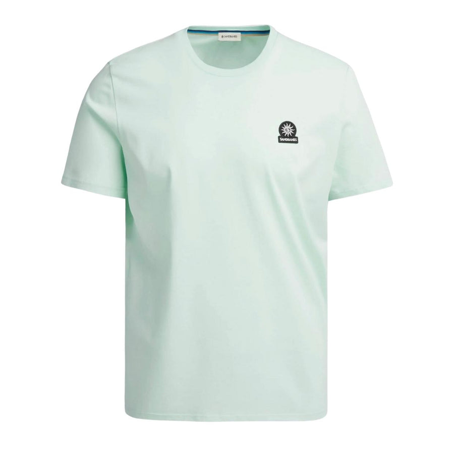 Sandbanks Logo Badge Slim Fit Mint T-Shirt
