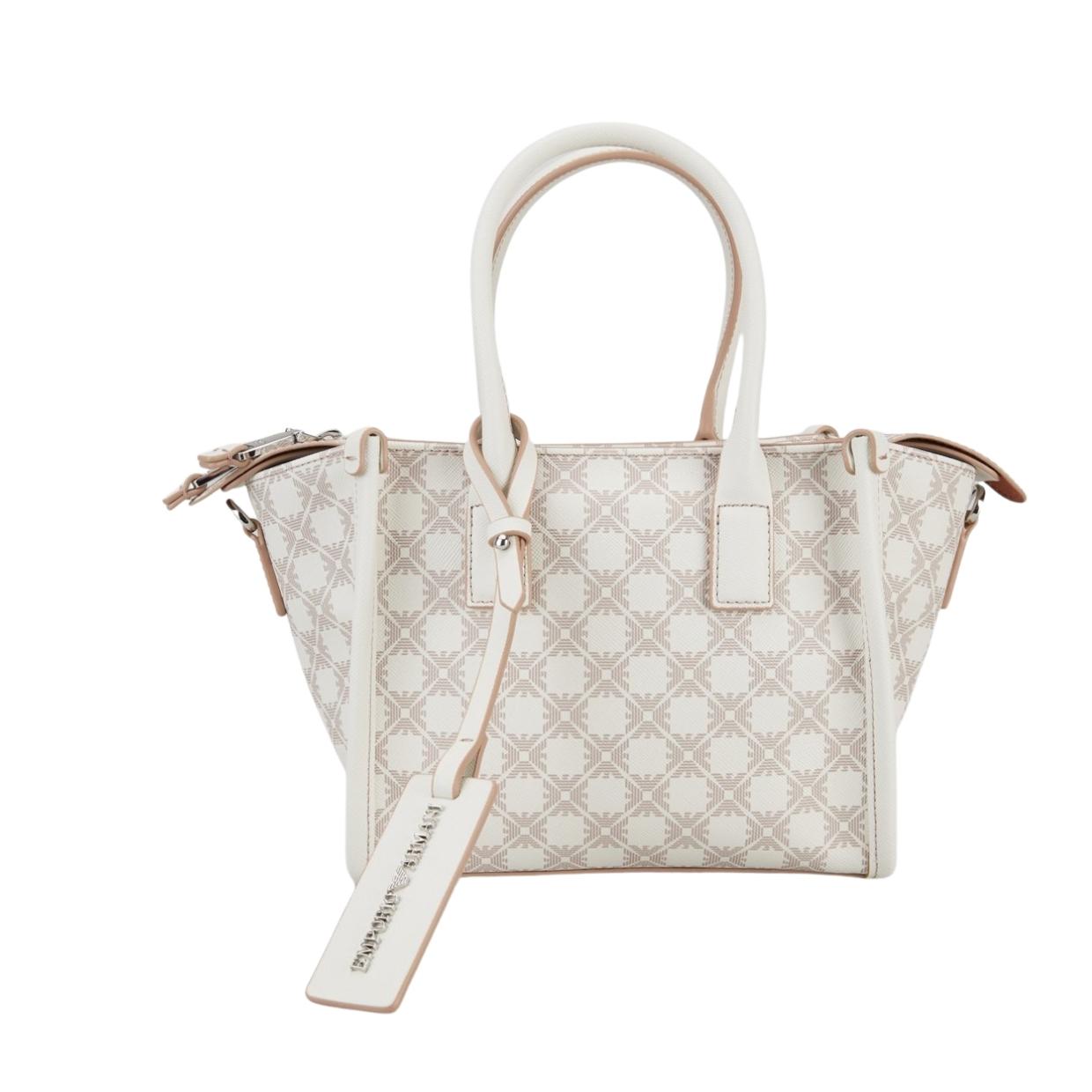 Emporio Armani Fancy Antique White Small Tote Bag