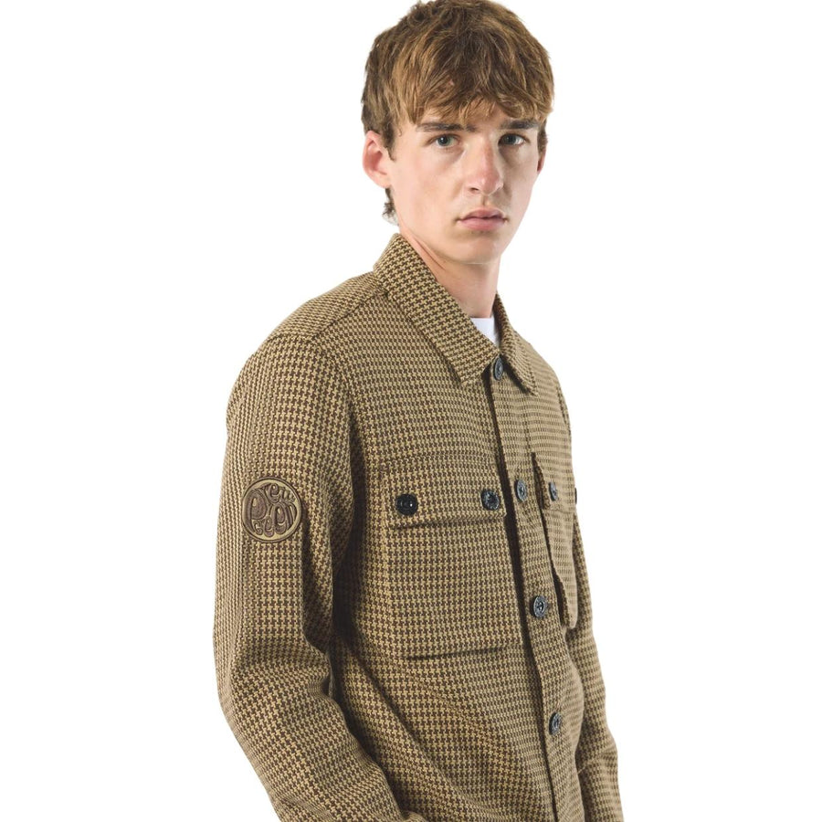 Pretty Green Kilburn Taupe Overshirt