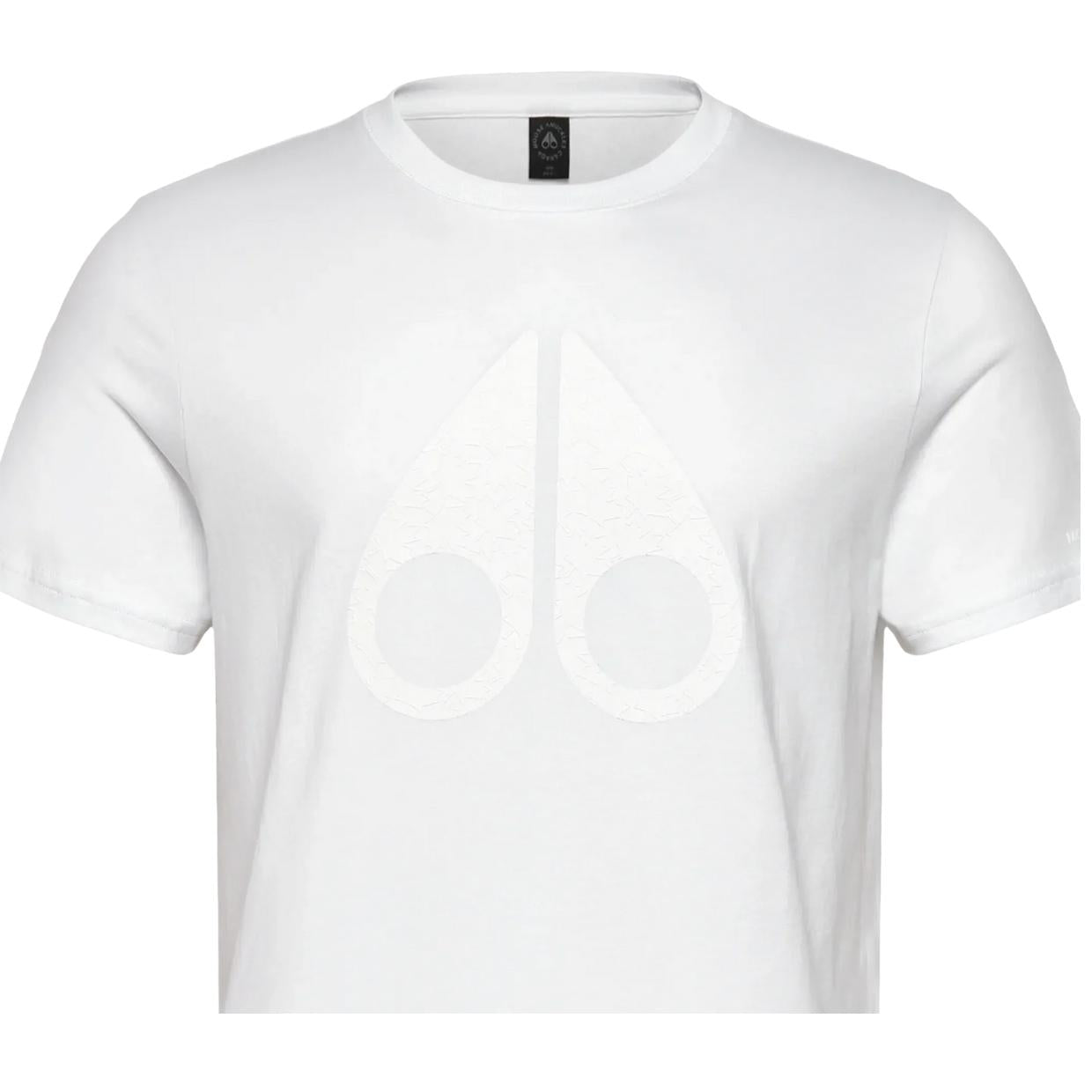 Moose Knuckles Chamblee Leaf White T-Shirt