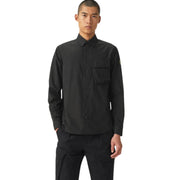Belstaff Regular Fit Scale Long Sleeve Black Shirt