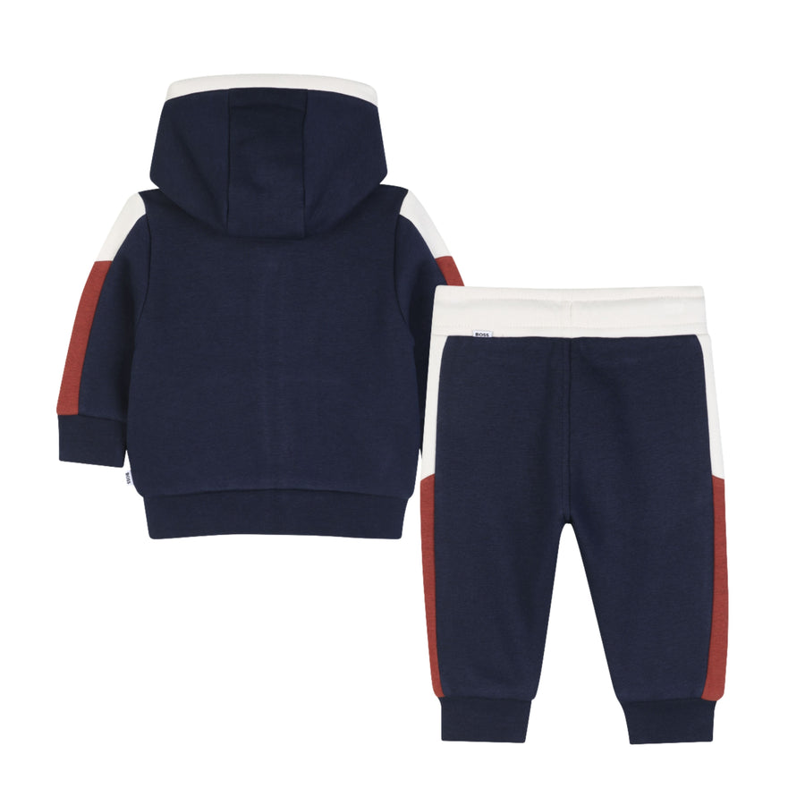 BOSS Baby Logo Print Colourblock Tracksuit Set