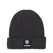 Sandbanks Logo Badge Merino Wool Anthracite Beanie