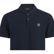 Belstaff Cotton Pique Patch Logo Dark Ink Navy Polo Shirt