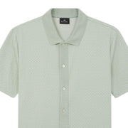 Paul Smith Regular Fit Front Button Light Green Polo Shirt
