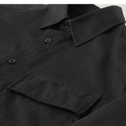 Belstaff Regular Fit Scale Long Sleeve Black Shirt