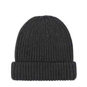Sandbanks Logo Badge Merino Wool Anthracite Beanie