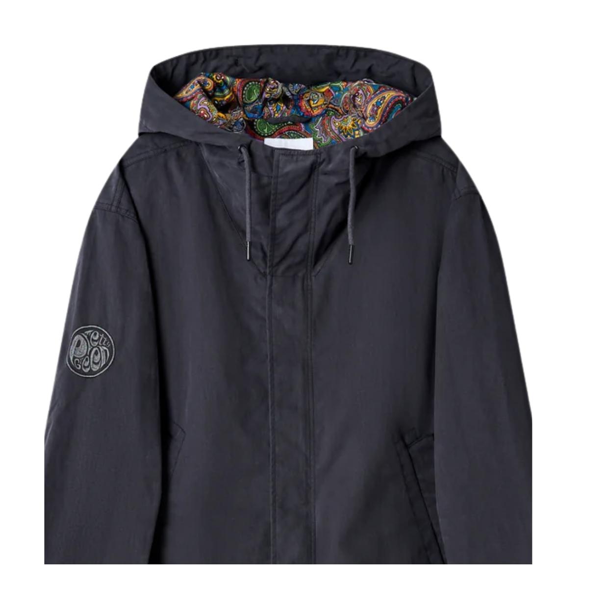 Pretty Green Feltham Black Hooded Parka