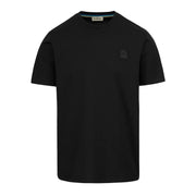 Sandbanks Rubberised Badge Logo Black T-Shirt