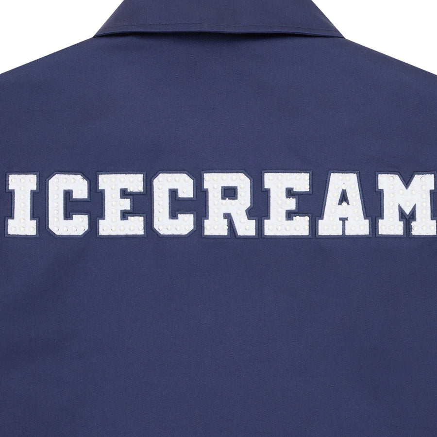 ICECREAM Cone Man Embellished Work Navy Jacket