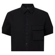 Belstaff Regular Fit Scale Short Sleeve Black Shirt
