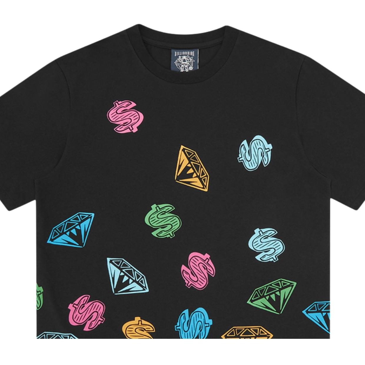 Billionaire Boys Club Diamonds & Dollars Jumble Black T-Shirt