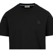 Sandbanks Rubberised Badge Logo Black T-Shirt