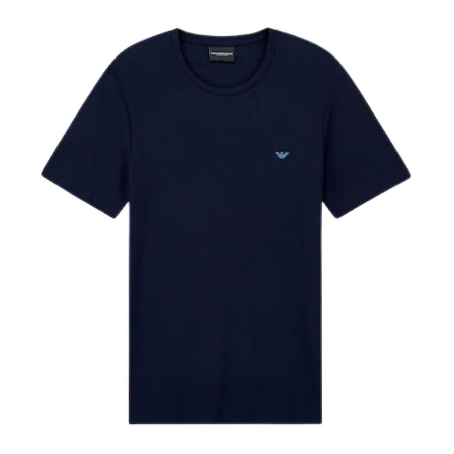 Emporio Armani Bodywear Waffle Navy T-Shirt