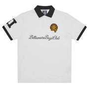 Billionaire Boys Club Script Patch White Polo Shirt