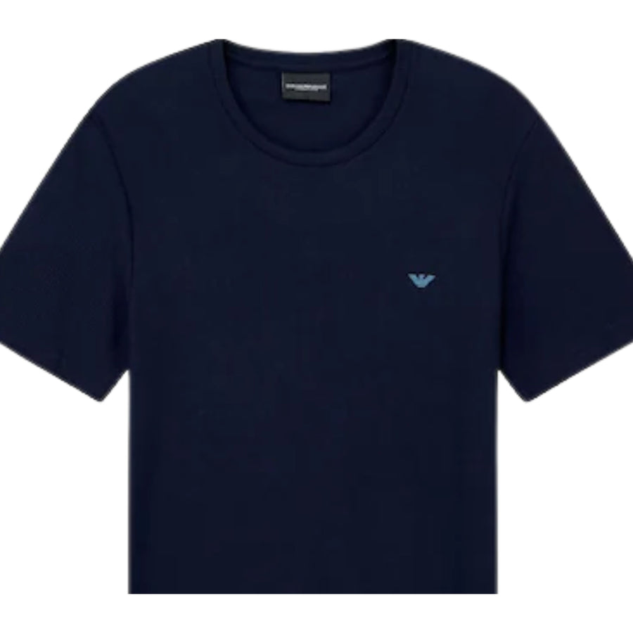 Emporio Armani Bodywear Waffle Navy T-Shirt