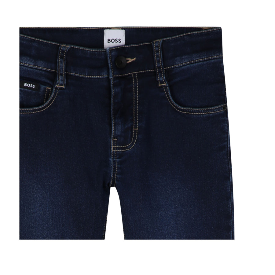 BOSS Kids Slim Fit Blue Denim Jeans