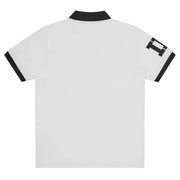 Billionaire Boys Club Script Patch White Polo Shirt