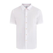 Paul Smith Causal Fit Short Sleeve White Shirt