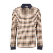 Aquascutum Active Iconic Navy Long Sleeve Polo Shirt