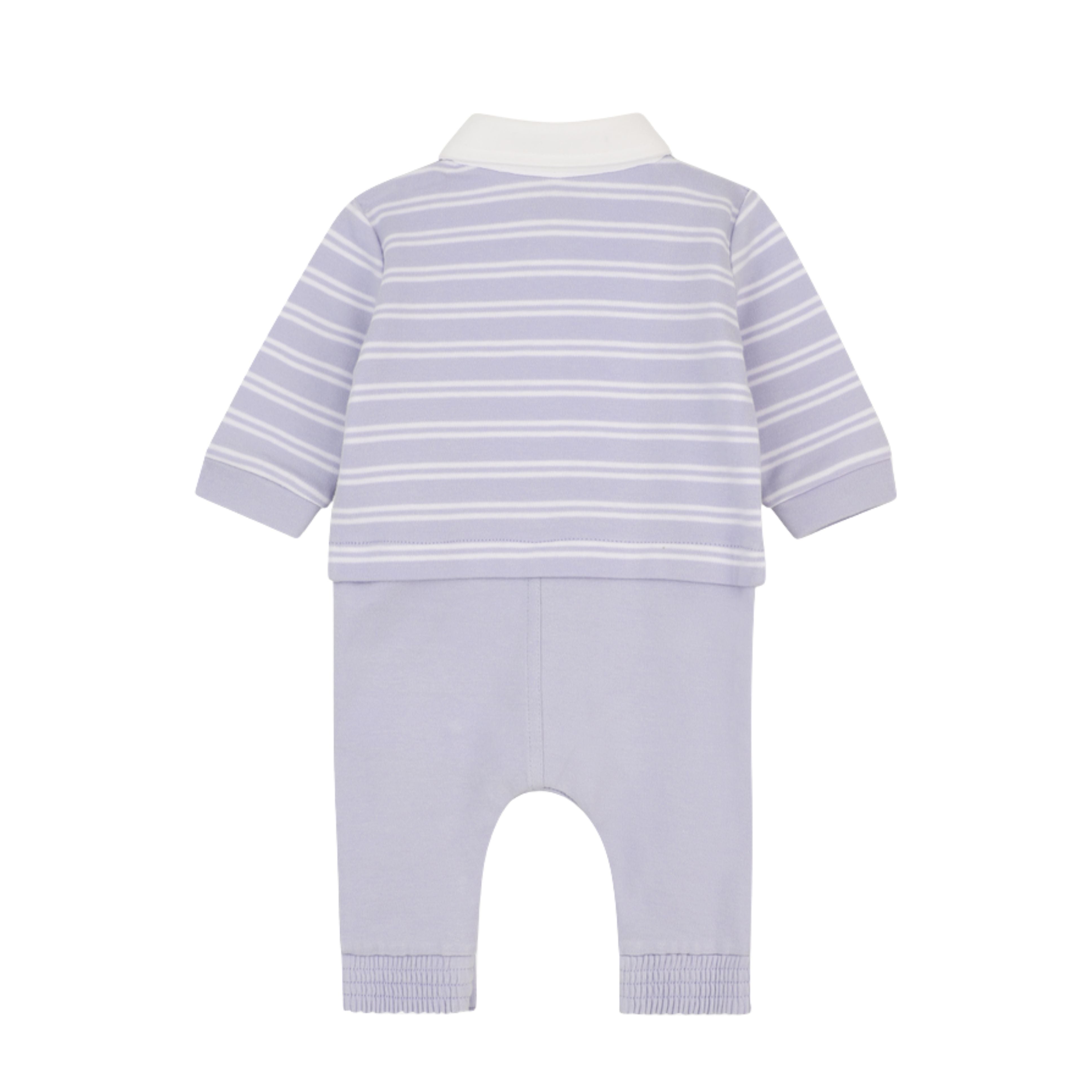 BOSS Baby Stripe Pale Blue Babygrow
