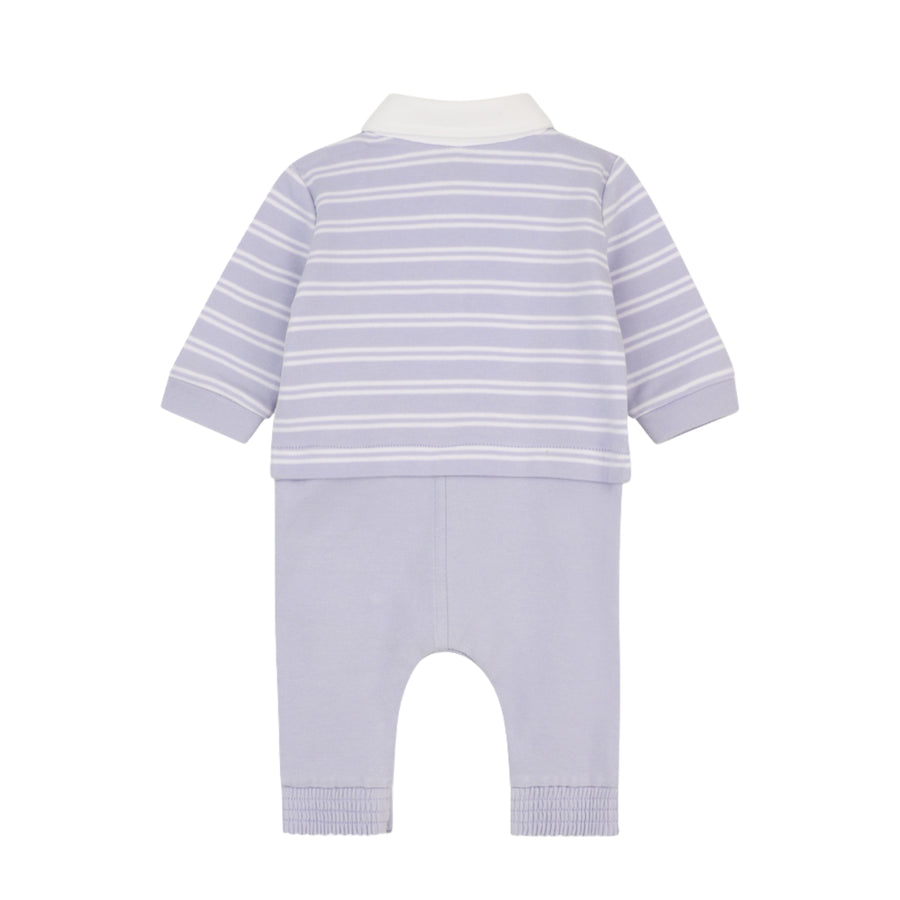 BOSS Baby Stripe Pale Blue Babygrow