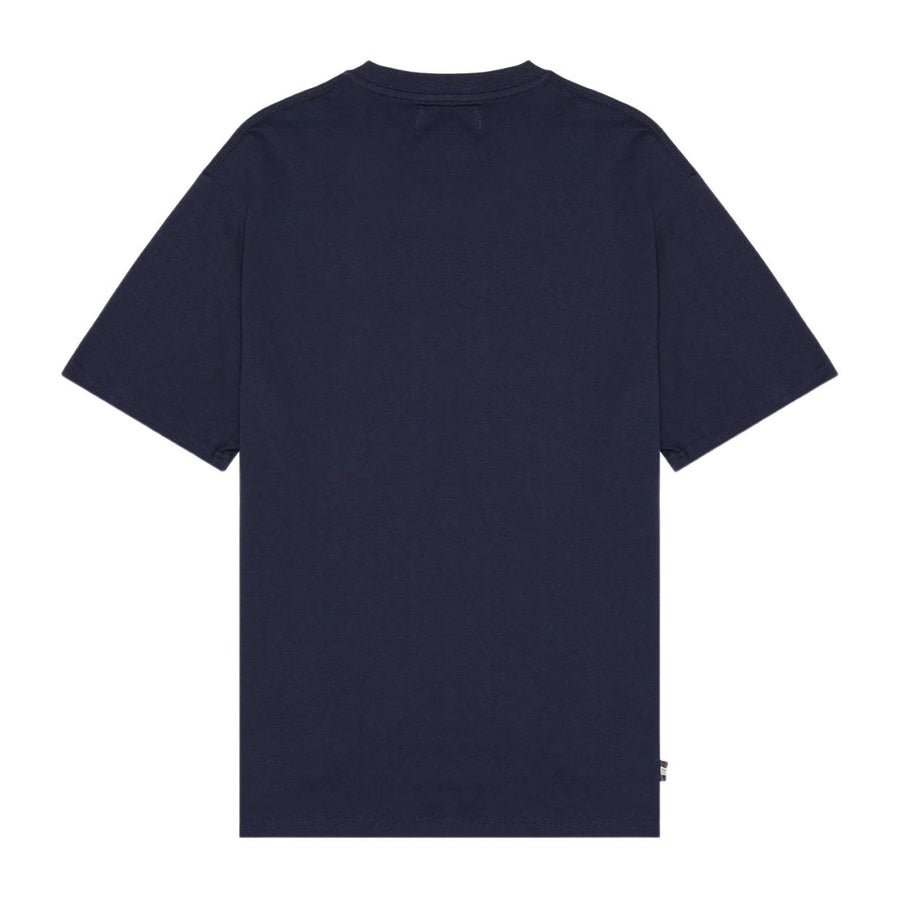 Aquascutum Active Club Check Shoulder Navy T-Shirt