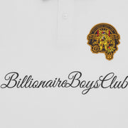Billionaire Boys Club Script Patch White Polo Shirt