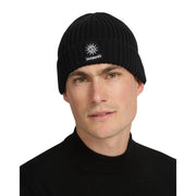 Sandbanks Logo Badge Merino Wool Black Beanie